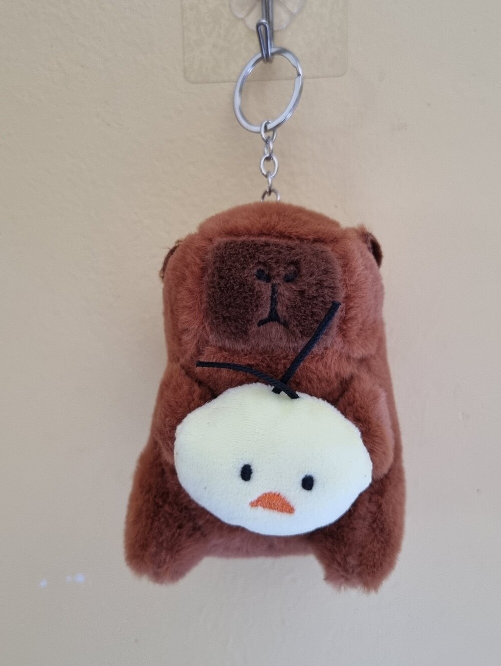 Cute Capybara Kids Bag Keychain Soft Plush Stuffed Toy Plushies Bag Accessories